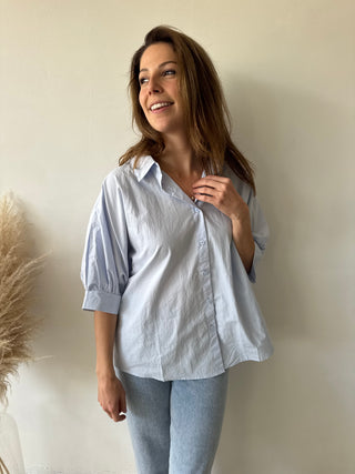 Blue summer blouse