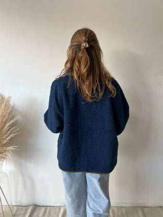 Blue kaki reversible jacket