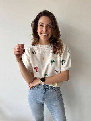 Summer short sleeves knit