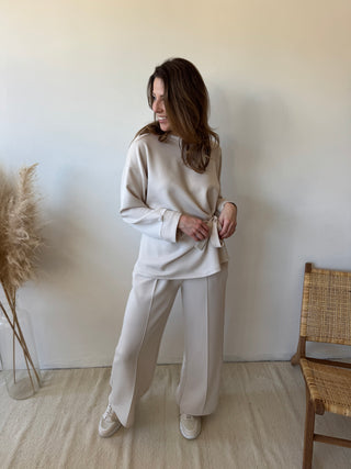 Beige soft knot set