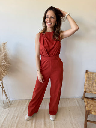 Terracotta classy jumpsuit