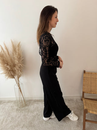 Lace black jumpsuit