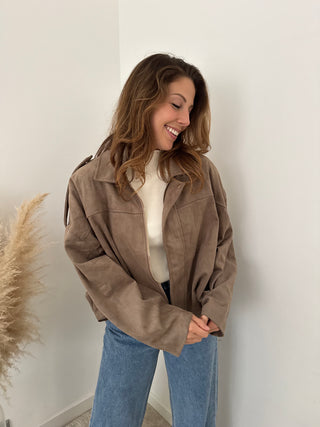 Taupe suède jacket