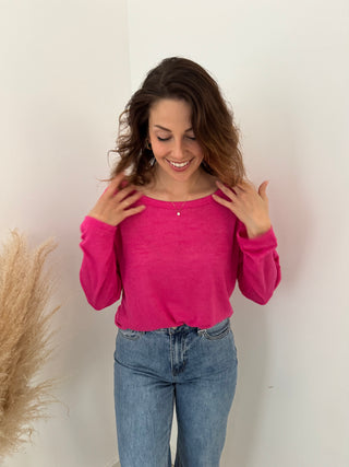 Soft Fuchsia long sleeve t-shirt