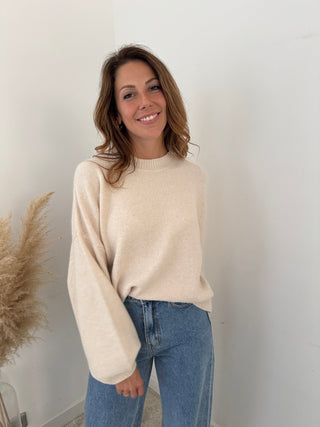 Simple soft beige knit