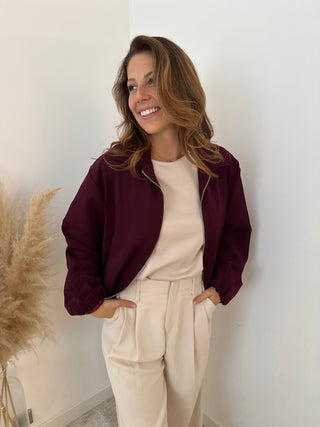 Bordeaux bomberjacket
