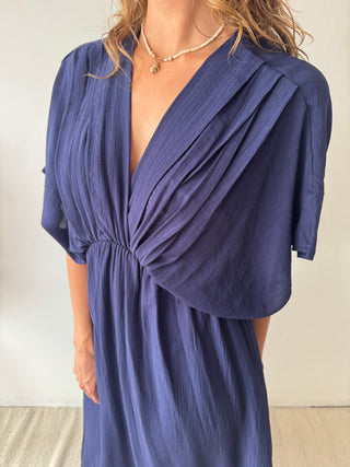 Navy maxi dress