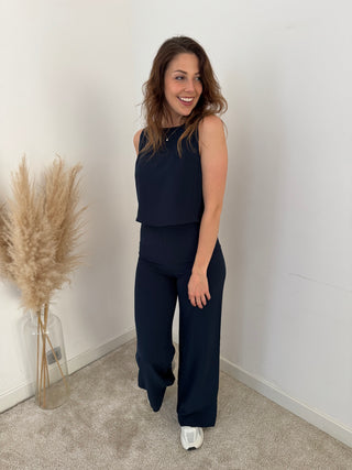 Classy two piece navy set