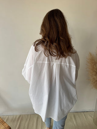 White centered blouse