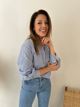 Perfect blue striped shirt