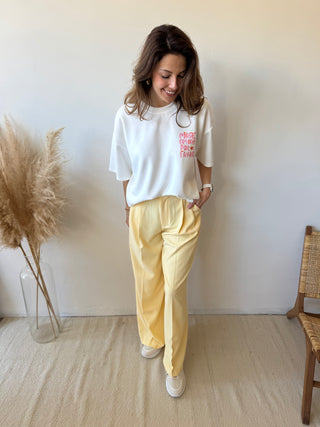 Yellow summer pants