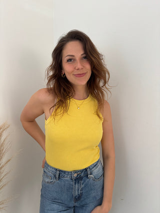 Yellow washed out top