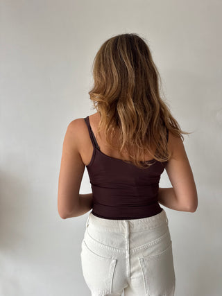 Brown tank top