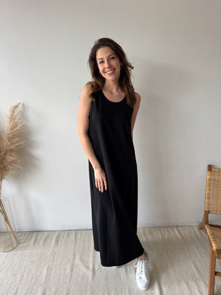 Soft black flowy dress