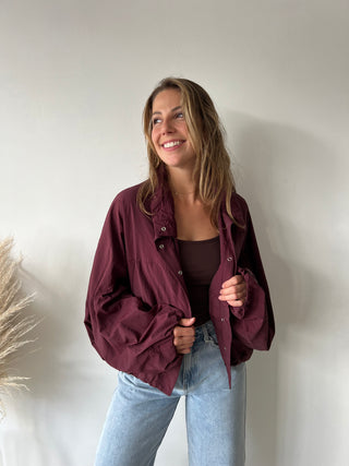 Burgundy lightweight jacket