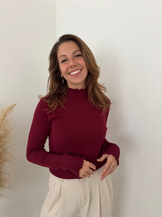 Bugundy soft souspull