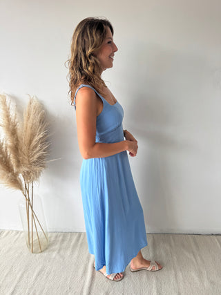 Light blue midi dress