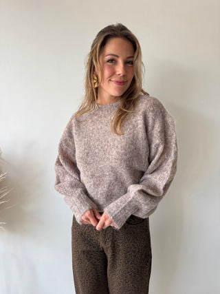 Taupe autumn knit