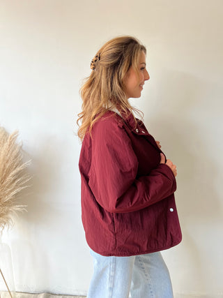 Burgundy reversible jacket