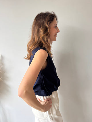 Navy summer top
