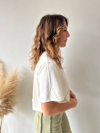 Ecru elastic top