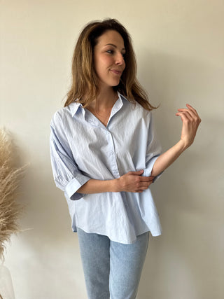 Blue summer blouse