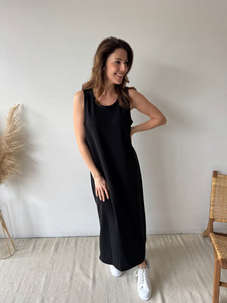 Soft black flowy dress