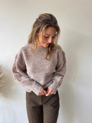 Taupe autumn knit