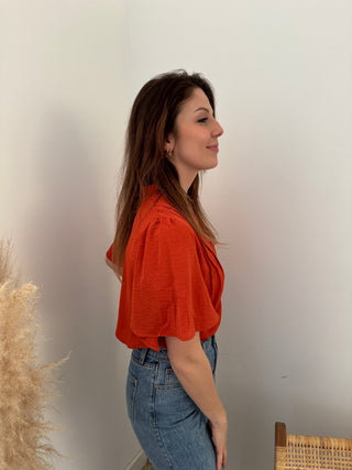 Terracotta blouse