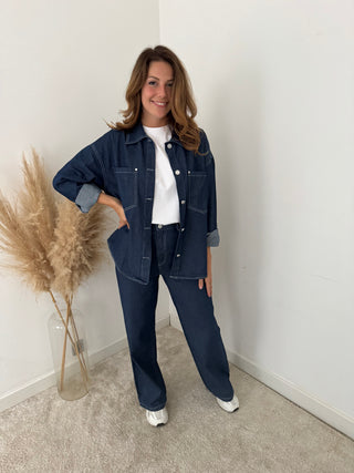Dark denim set