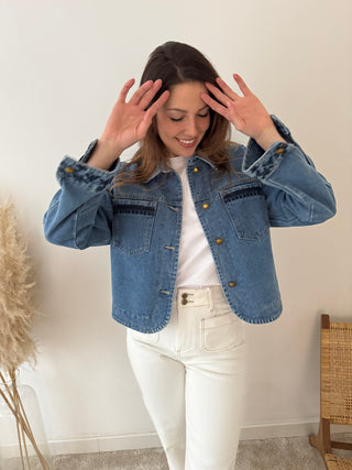 Pretty details denim jacket