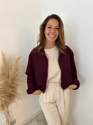 Bordeaux bomberjacket