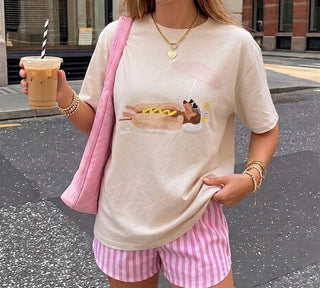 Sunny dog beige t-shirt