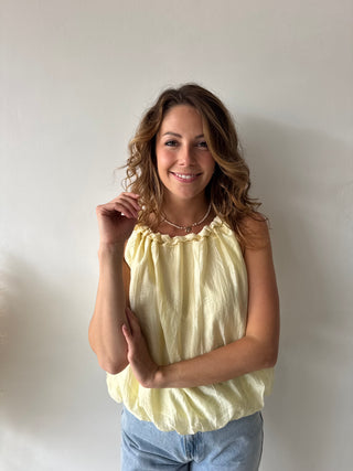 Yellow summer top