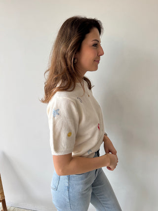 Summer short sleeves knit