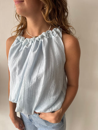 Blue summer top
