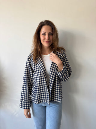 Blue vichy jacket
