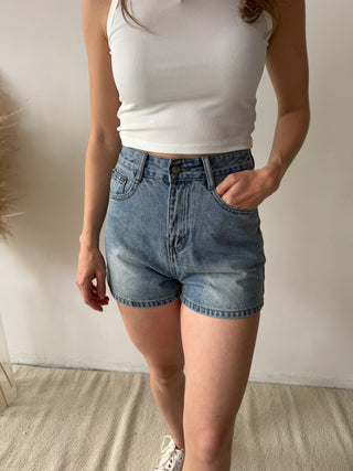 Denim stars shorts