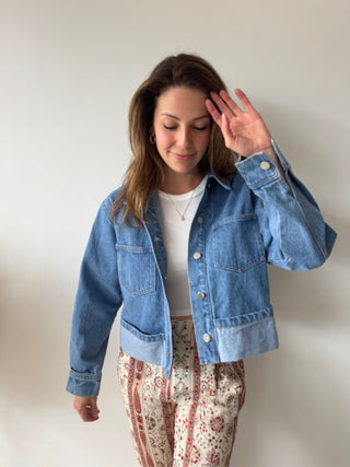 Blue denim jacket