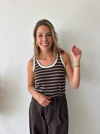 Olive brown top