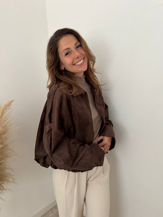 Brown suède jacket