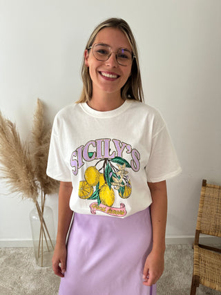 Lemon lila t-shirt