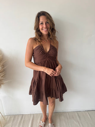 Brown summer dress