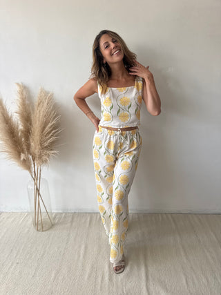 Yellow flowers summer set