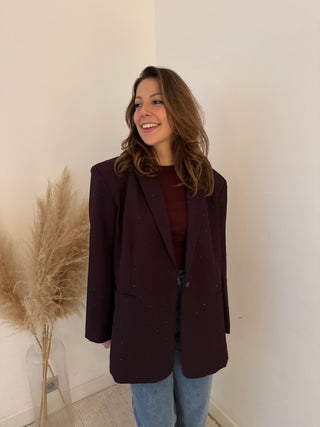 Sparkling plum blazer