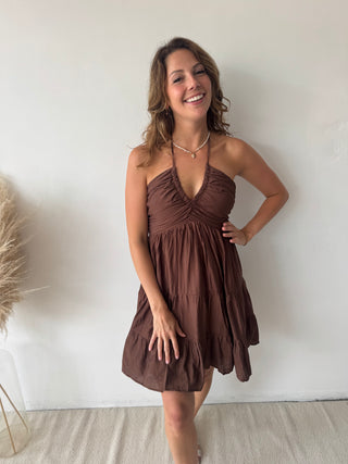 Brown summer dress