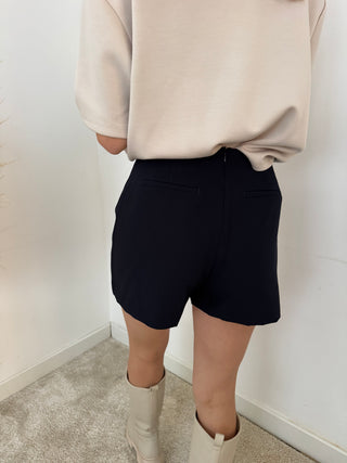 Navy bow skort