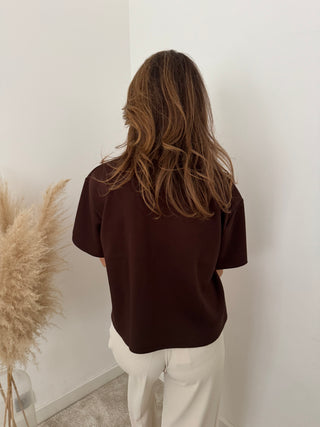 Super soft dark brown t-shirt