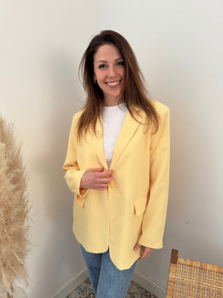 Yellow spring blazer