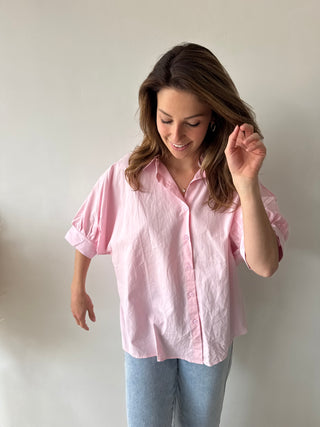 Pink summer blouse